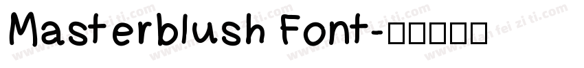Masterblush Font字体转换